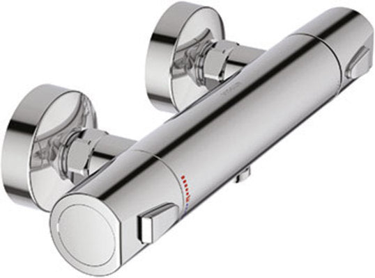 Vigour Clivia Safe-Tec Brausethermostat, Chrom, Aufputz, 38°C Schutz
