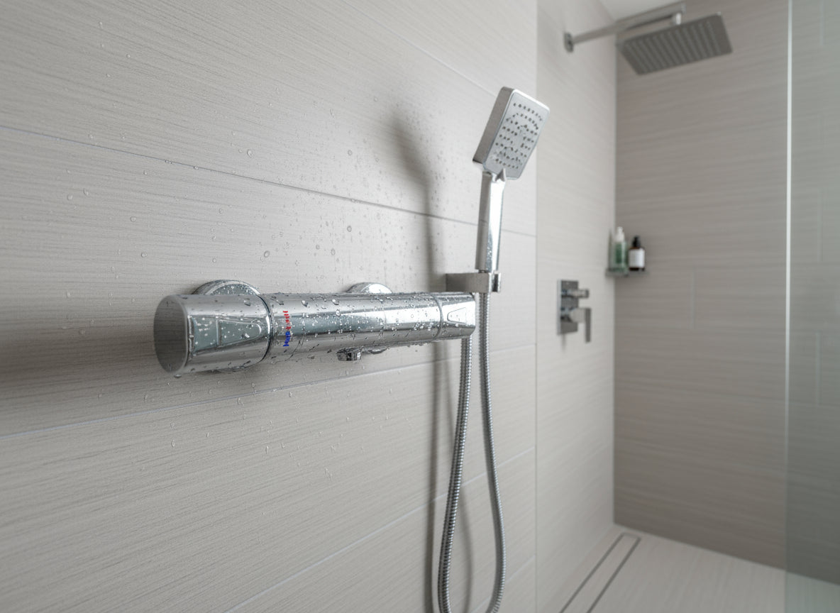 Clivia Safe-Tec Brausethermostat Chrom Aufputz - Sicherheitsthermostat für Dusche