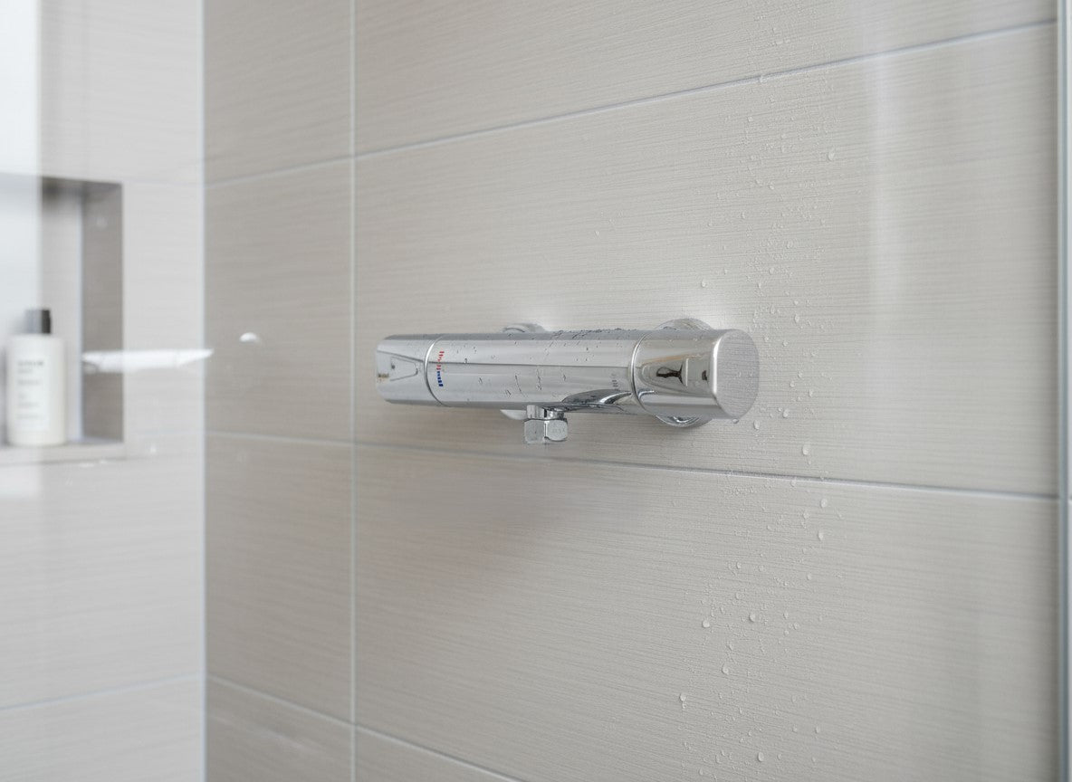 Clivia Safe-Tec Brausethermostat Chrom Aufputz - Sicherheitsthermostat für Dusche