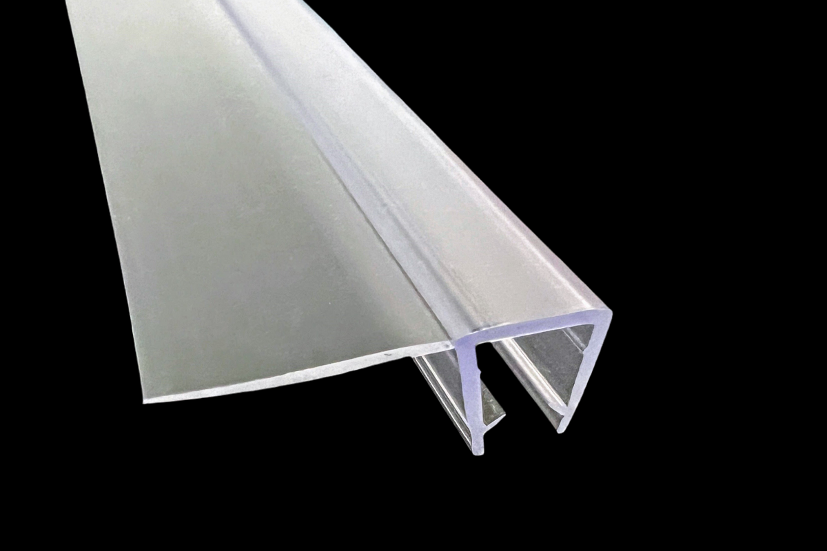 Überlappungsdichtung mit 90°-Lippe – Für 6 oder 8 mm Glas – Art.Nr. 004