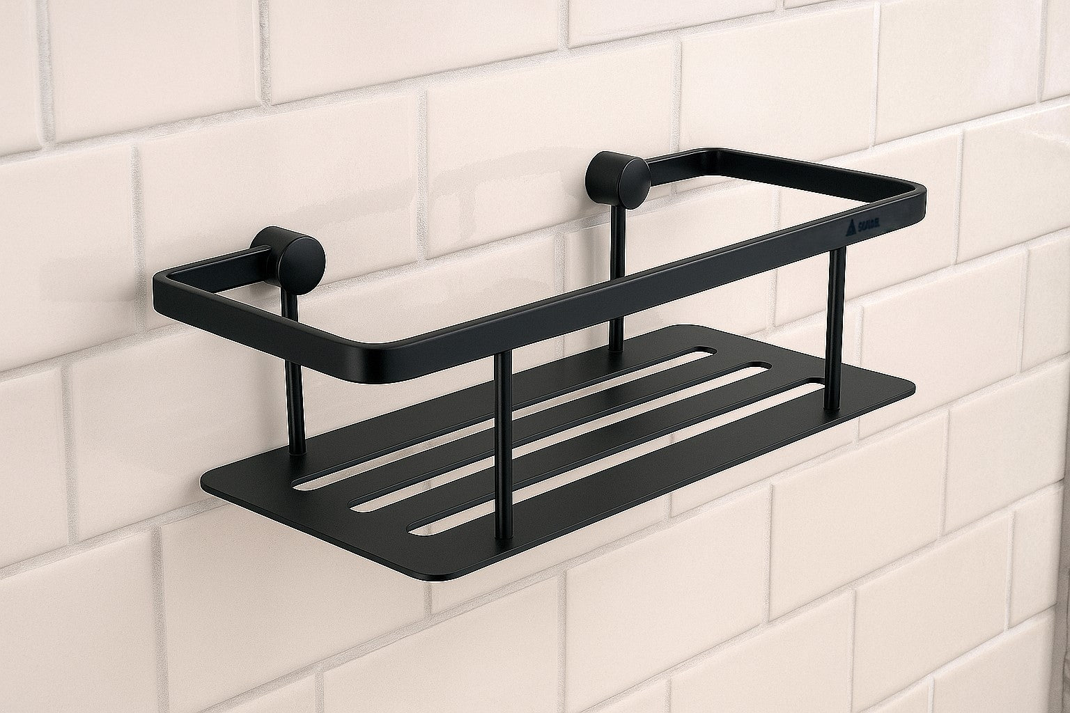 Design Seifenkorb mit Bodenplatte – 250 mm Breite in eleganter Optik