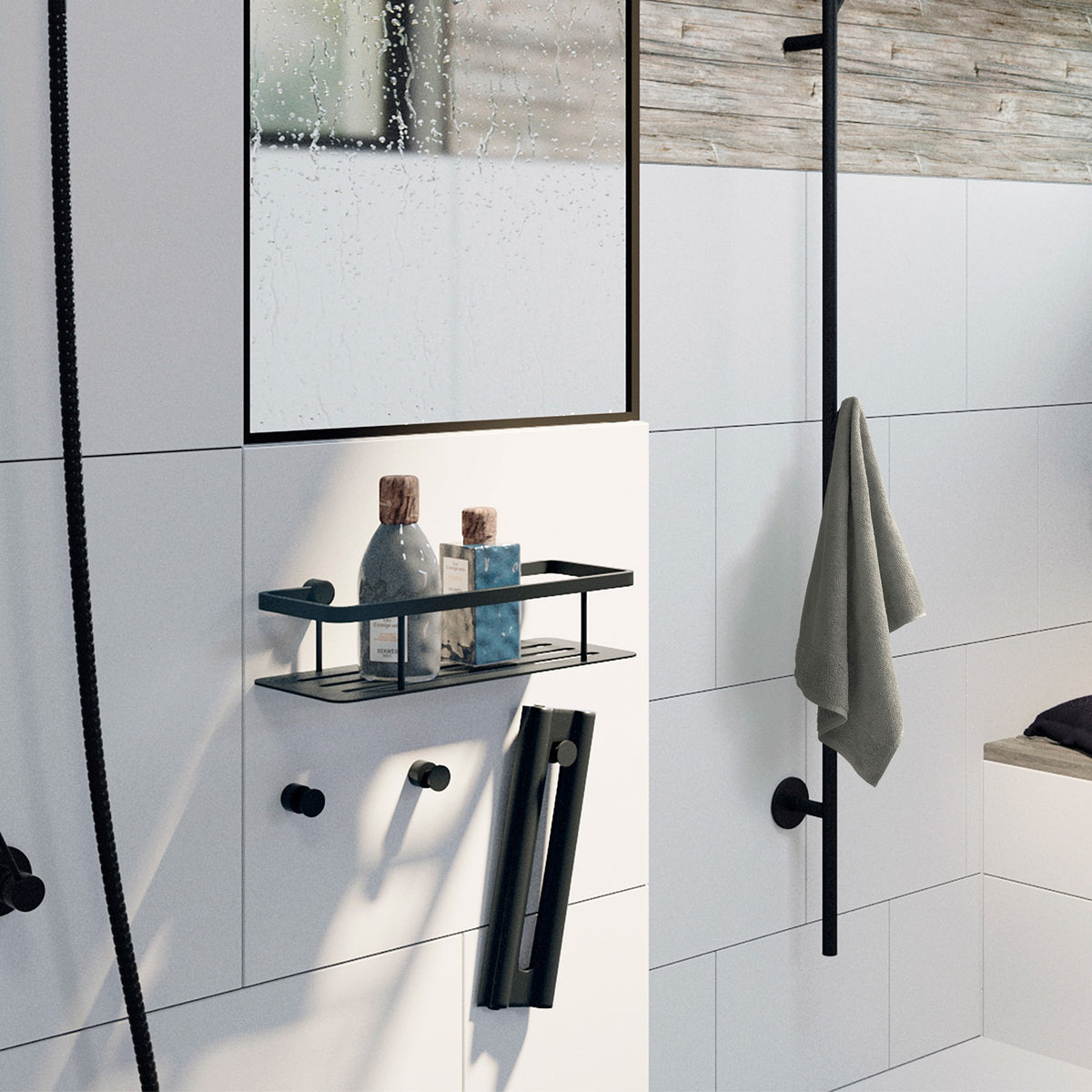 Design Seifenkorb mit Bodenplatte – 250 mm Breite in eleganter Optik