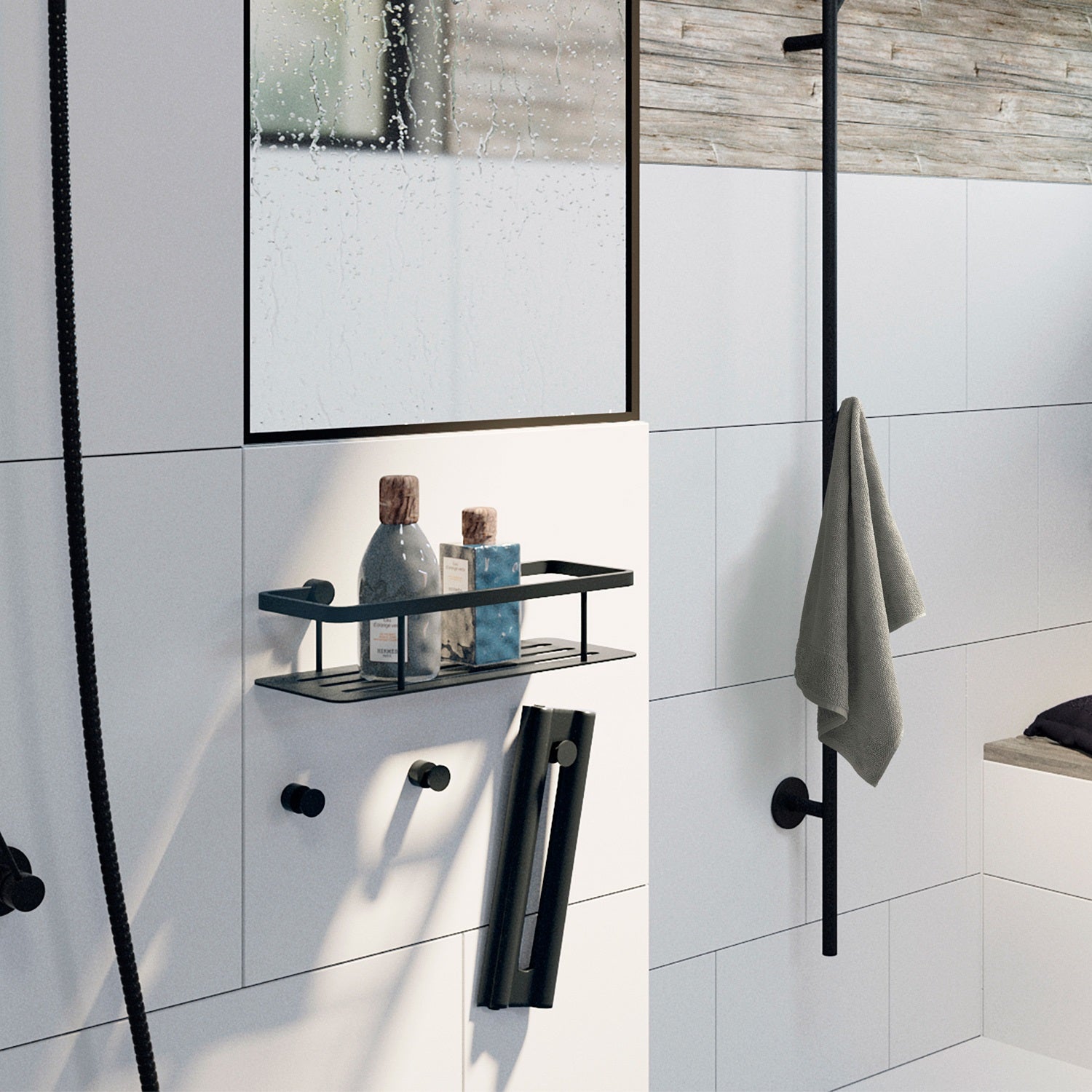 Design Seifenkorb mit Bodenplatte – 250 mm Breite in eleganter Optik