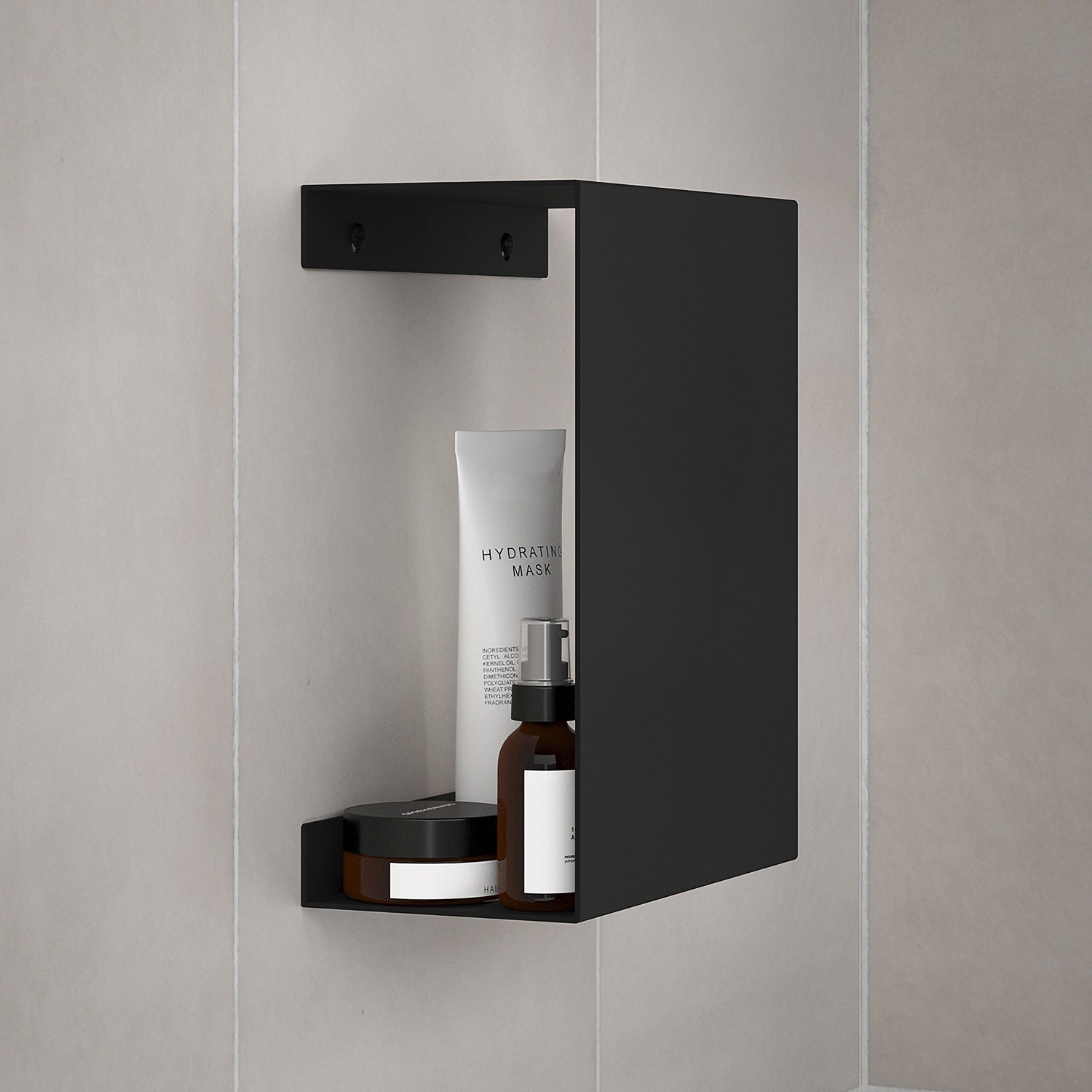 Duschregal Aluminium Schwarz – modernes Design für Ordnung in der Dusche