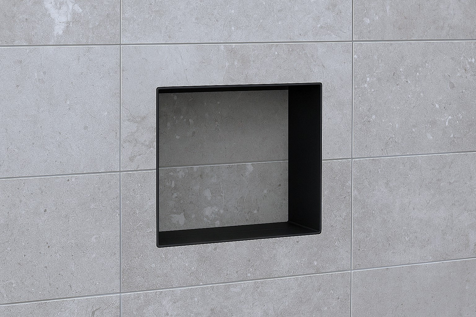 Duschregal Aluminium Schwarz 250 × 250 mm – stilvoll und funktional