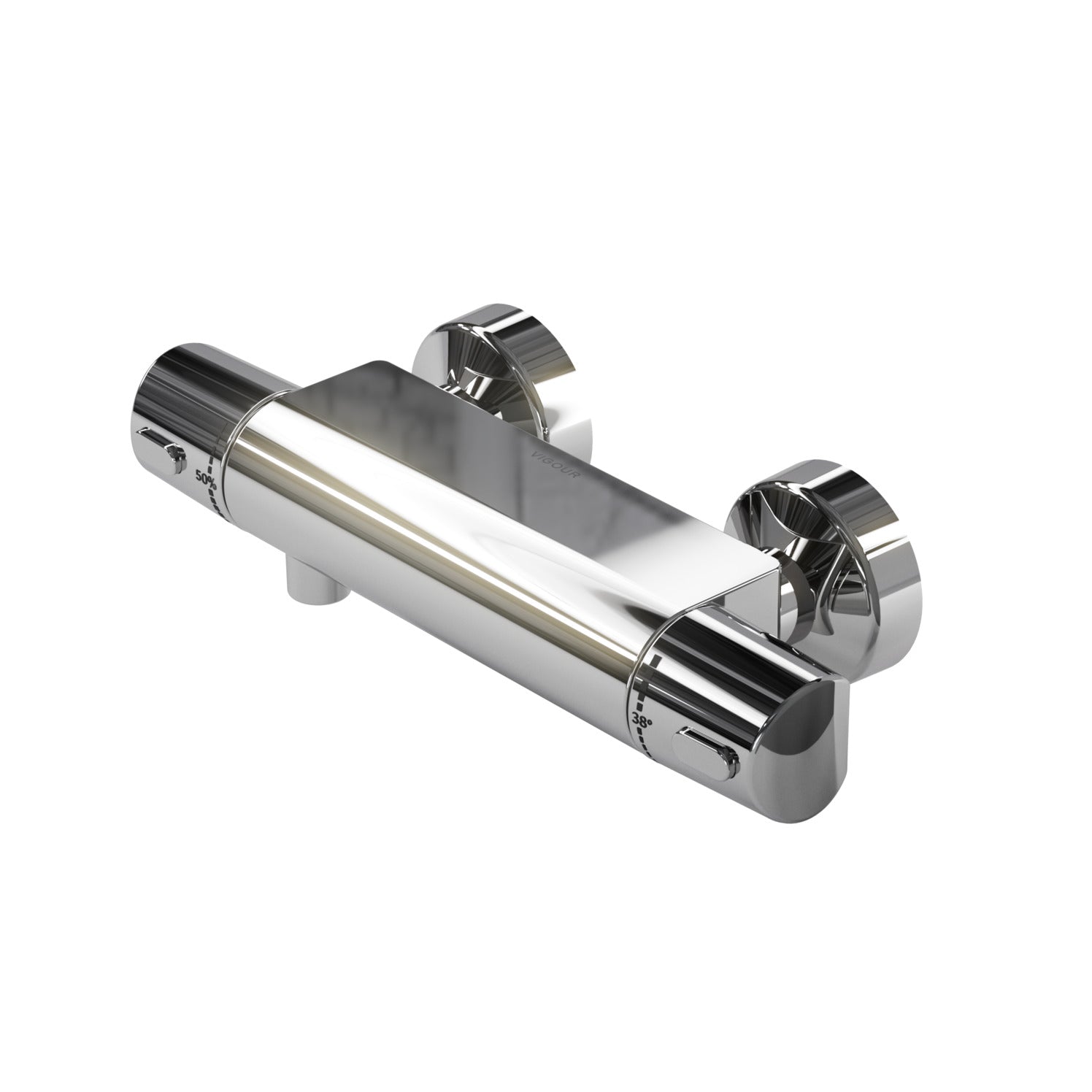 VIGOUR derby Safe-Tec Brausethermostat – Chrom, Aufputz