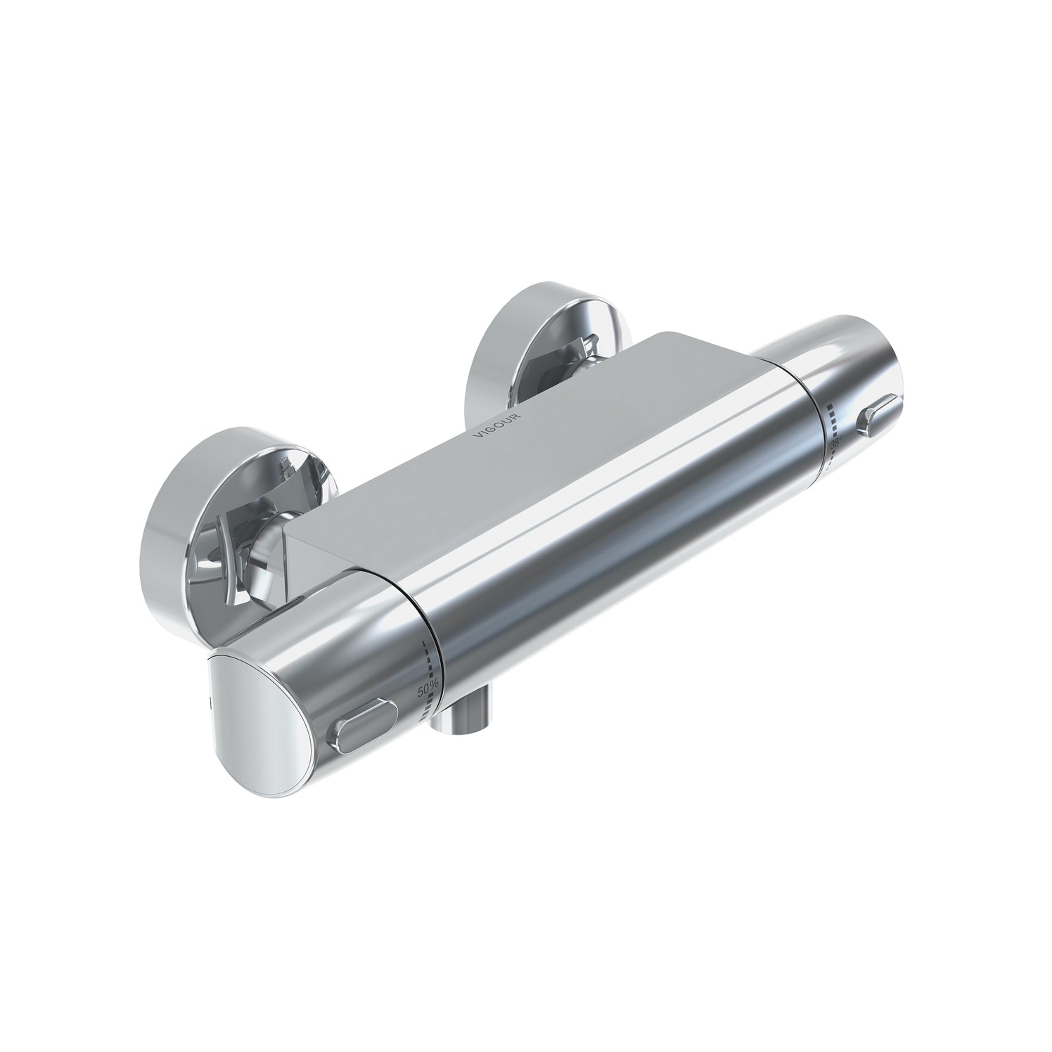 VIGOUR derby Safe-Tec Brausethermostat – Chrom, Aufputz