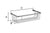 SIDELINE Duschkorb, Basic, 215 × 117 mm, Chrom poliert, DK1001