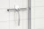 Duschabzieher mit Wandhalter – eckiges Design, 240 × 210 mm