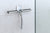 Duschabzieher mit Wandhalter – eckiges Design, 240 × 210 mm