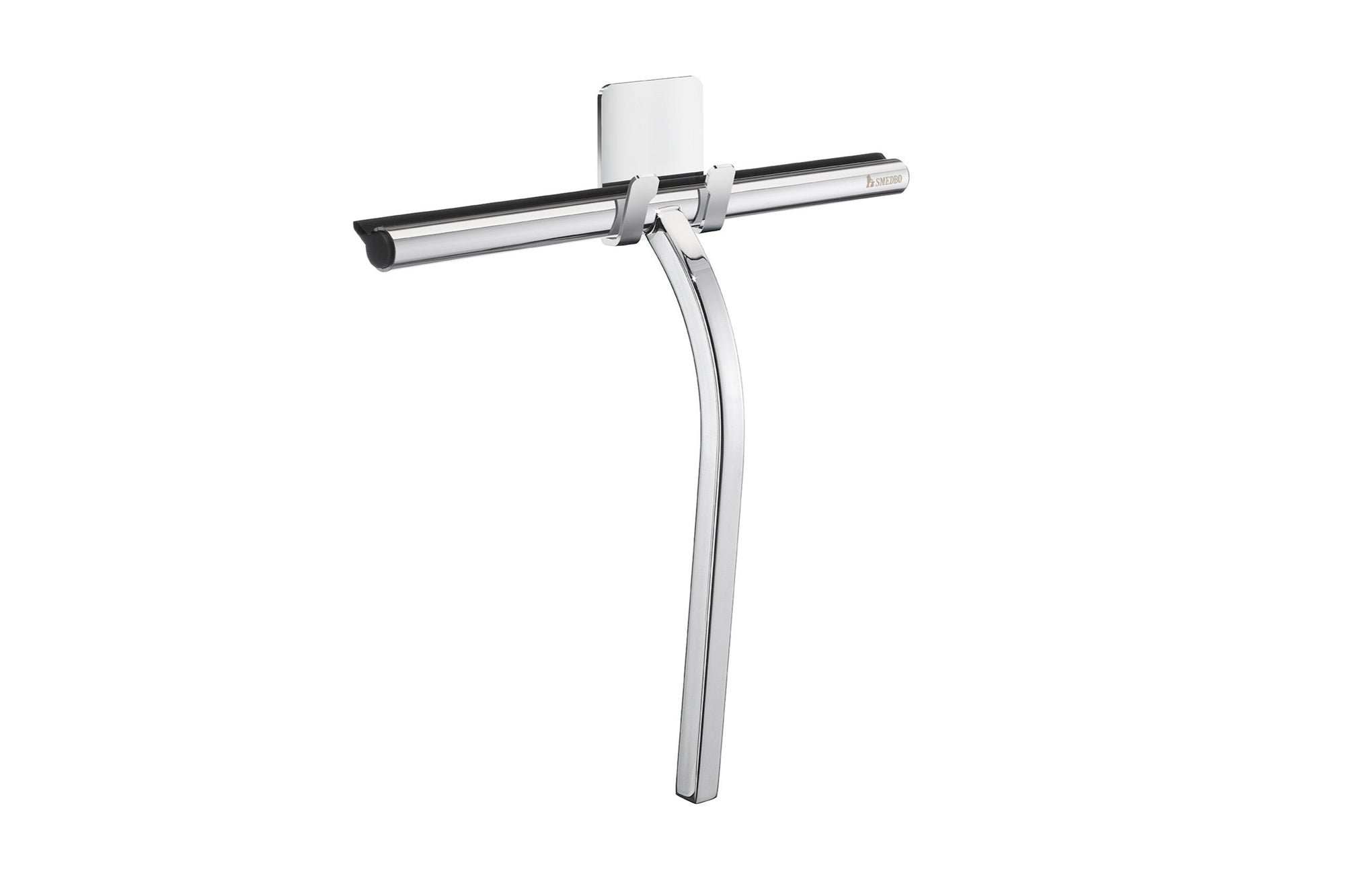 Duschabzieher mit Wandhalter – eckiges Design, 240 × 210 mm