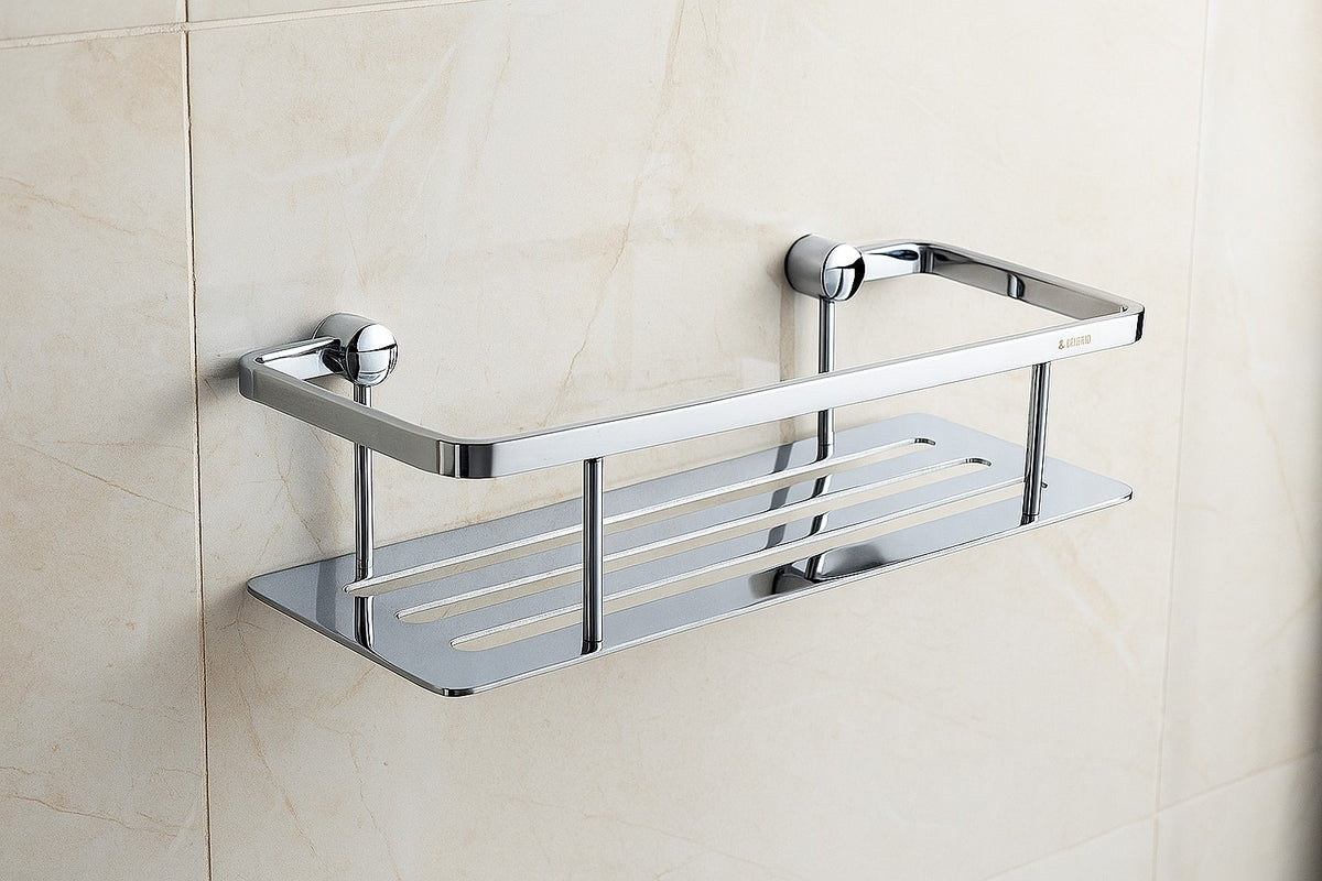 Design Seifenkorb mit Bodenplatte – 250 mm Breite in eleganter Optik