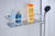 Design Seifenkorb mit Bodenplatte – 400 mm Breite, Chrom poliert