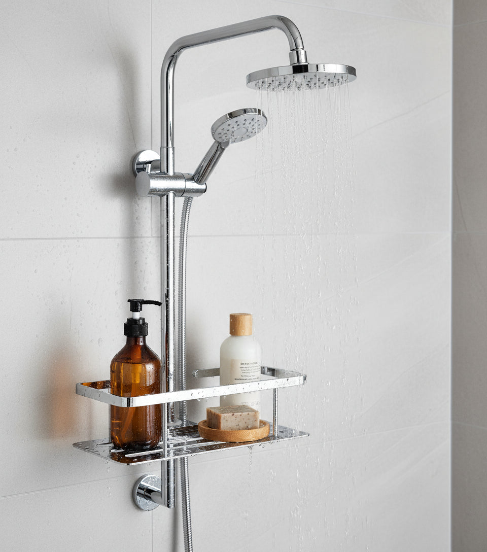 Smedbo DK3006 Duschkorb Brausestange Ø 18–25 mm Chrom Messing