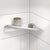 SIDELINE Eckduschregal, selbstklebend an Fliesenwand, Chrom glanz oder Schwarz matt, Art.Nr. 4111