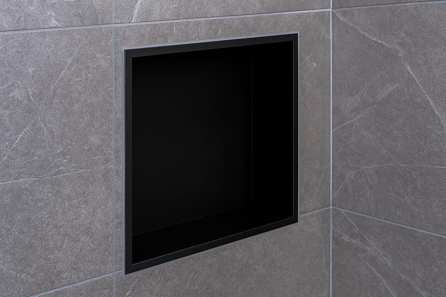 Einbau Wandeinbaunische 300 × 300 mm – aus Edelstahl für Duschbereich oder Bad