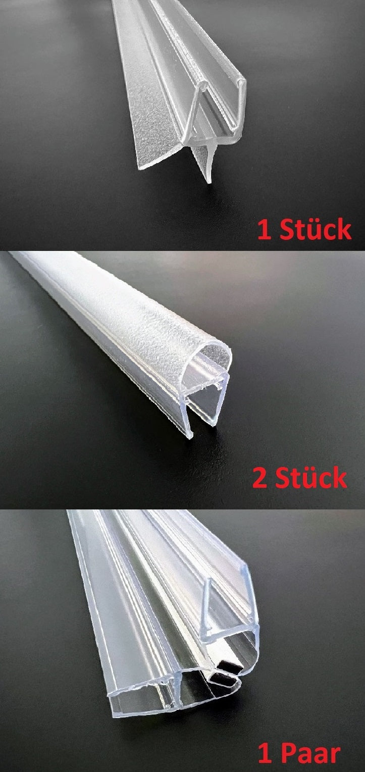 Duschdichtungs-Set 90° Ecke mit Ballondichtung, für Türen nach außen öffnend, Art.Nr. 5051609P