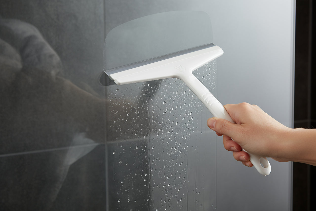 Duschabzieher Typ Riva mit weicher Abziehlippe – Made in Germany – Optional mit Haken – Art.Nr. 423310