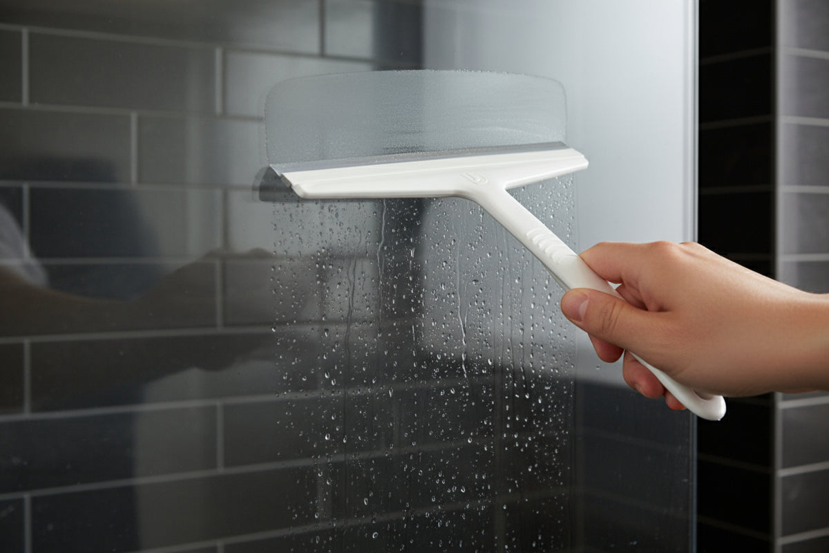 Duschabzieher Typ Riva mit weicher Abziehlippe – Made in Germany – Optional mit Haken – Art.Nr. 423310