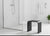 Duschhocker – Modernes Design in Weiß und Schwarz, Plexiglas
