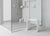 Duschhocker – Modernes Design in Weiß und Schwarz, Plexiglas