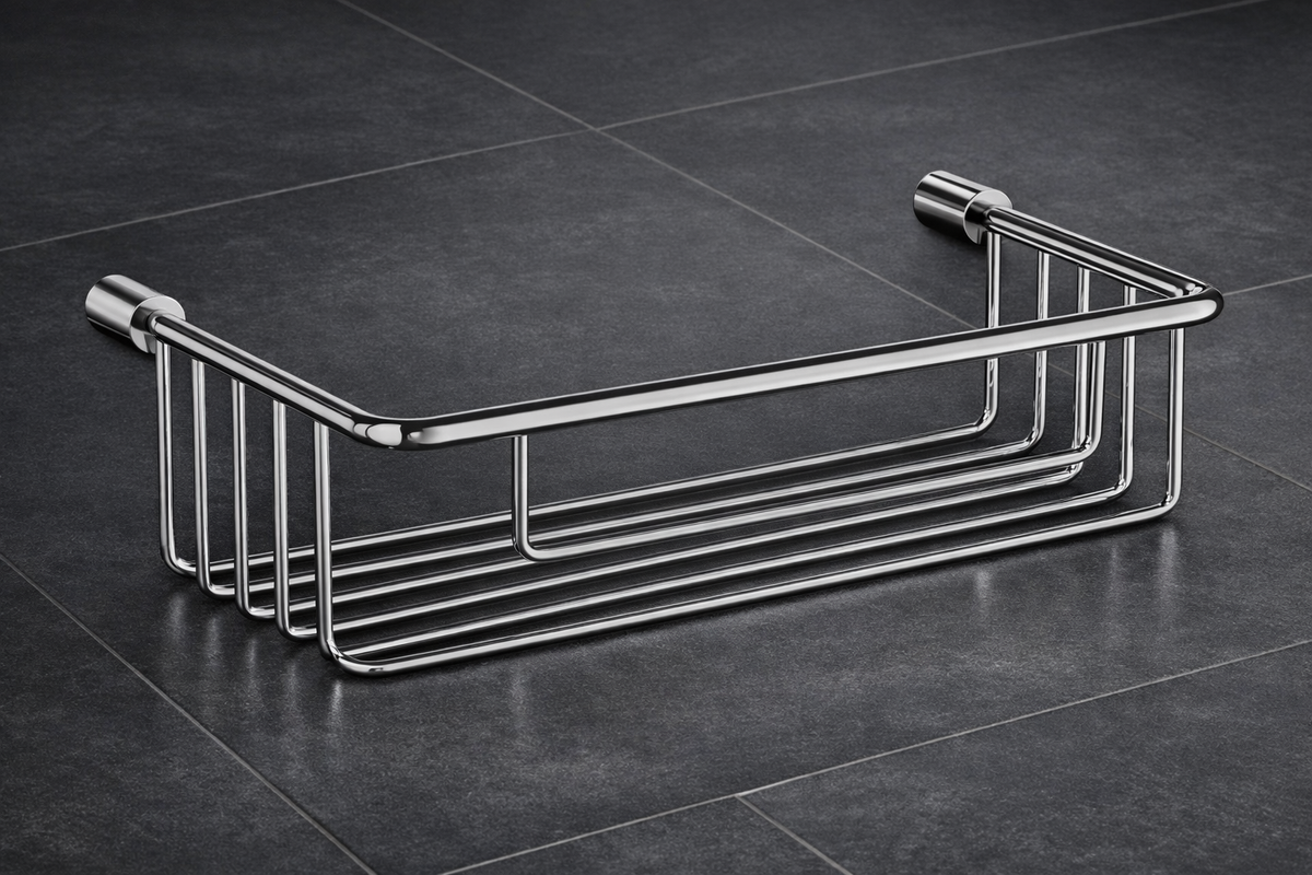 SIDELINE Duschkorb, Basic, 215 × 117 mm, Chrom poliert, DK1001