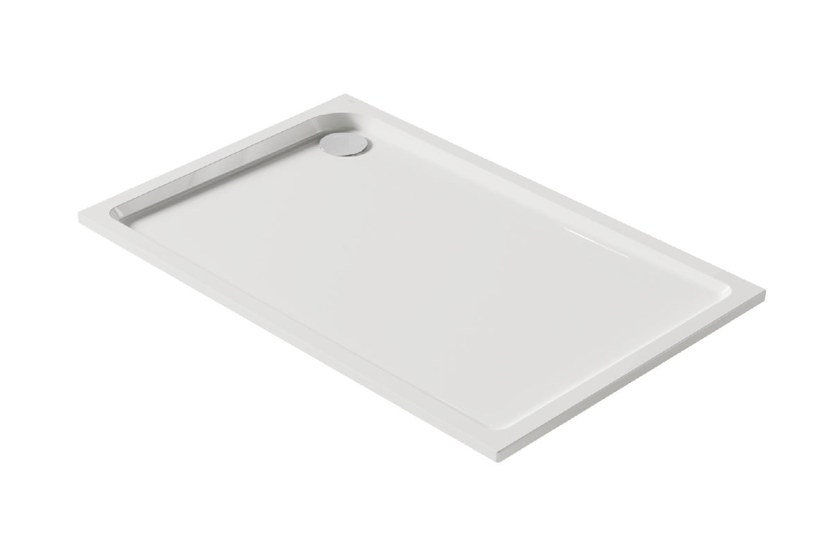 Rechteckige Acryl Duschwanne 140 × 90 cm – großzügig, flach und modern