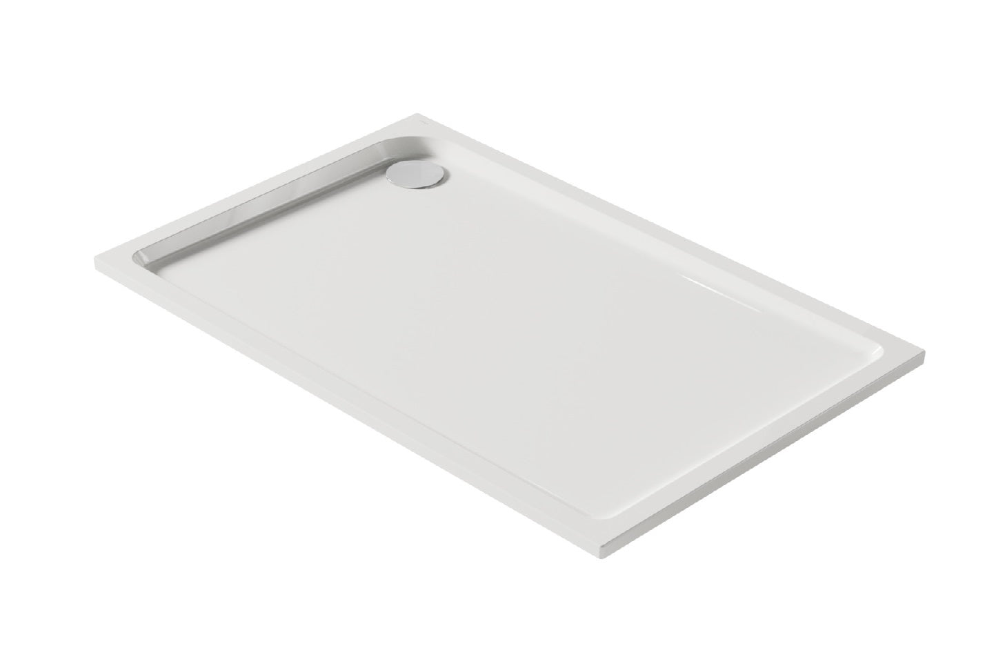 Rechteckige Acryl Duschwanne 140 × 90 cm – großzügig, flach und modern