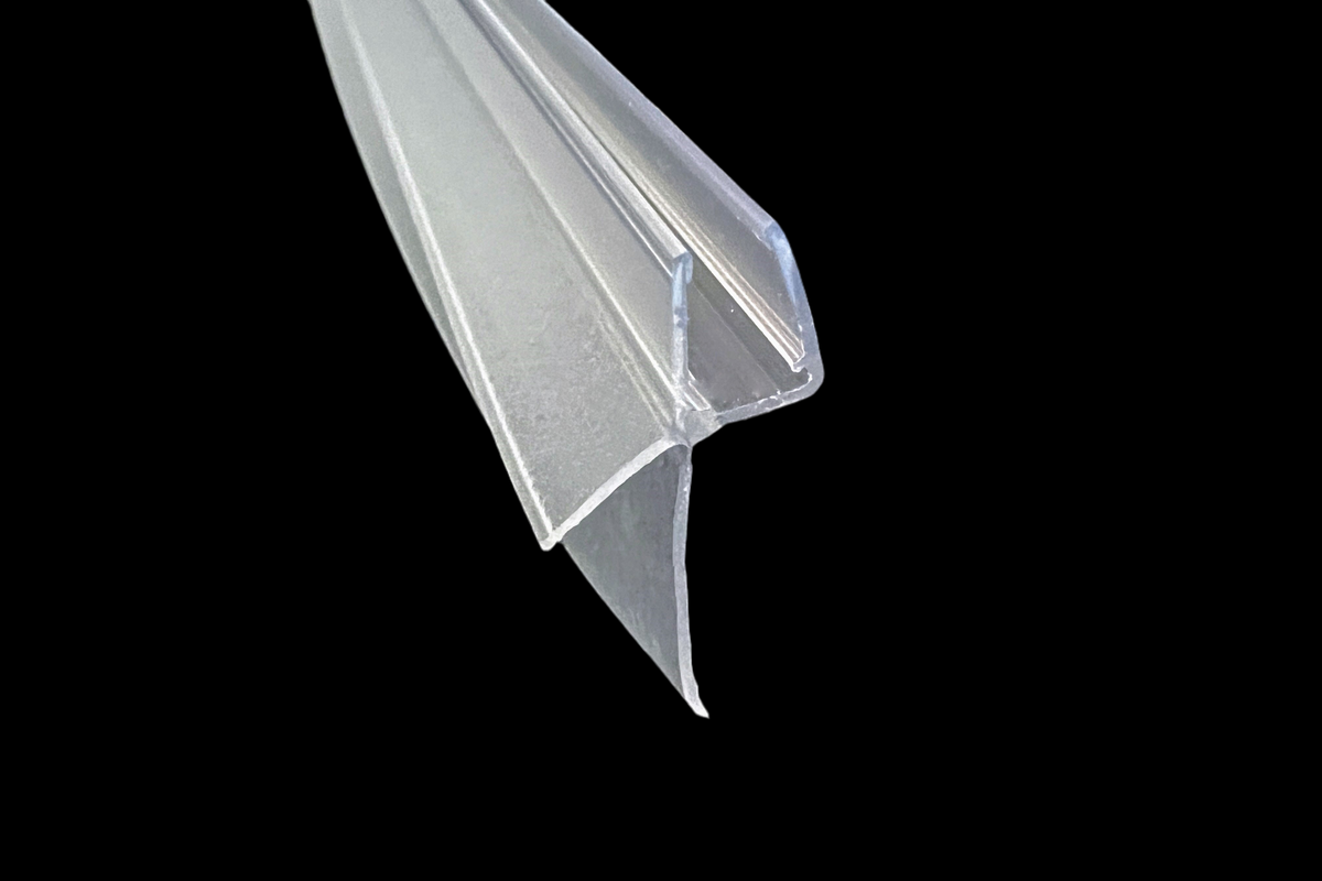 Bodendichtung für Duschtür unten mit anpassbarer 30 mm Lippe – Für 6 und 8 mm Glas – Art.Nr. 5160