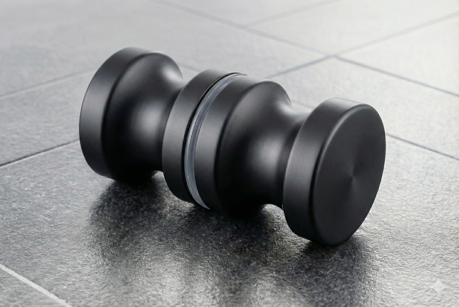 Duschtürknopf, Aluminium, Ø 30 mm, 6-12 mm Glas, Art.Nr. EUSDK2