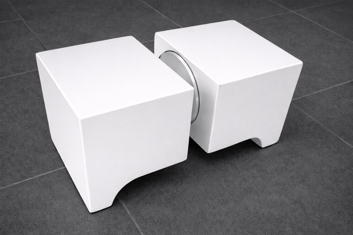 Duschtürgriff eckig, Art.Nr. SDK300, Weiß