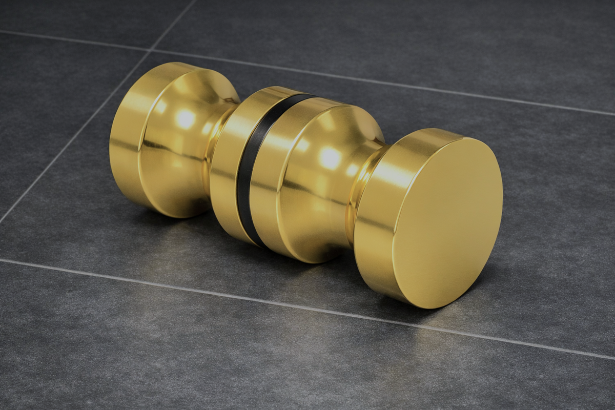 Duschtürgriff rund Ø 30 mm – Messing, 6-12 mm Glas, 12 Oberflächen – Art.Nr. EUSDK1