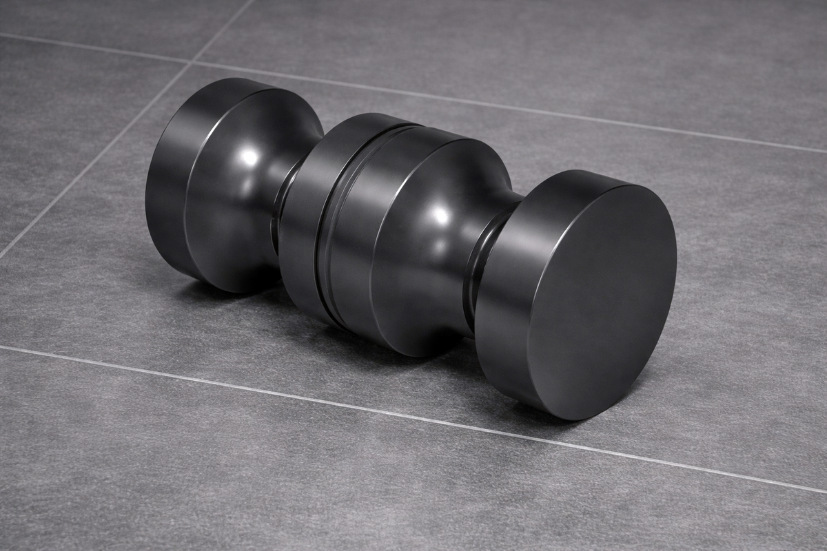 Duschtürgriff rund Ø 30 mm – Messing, 6-12 mm Glas, 12 Oberflächen – Art.Nr. EUSDK1