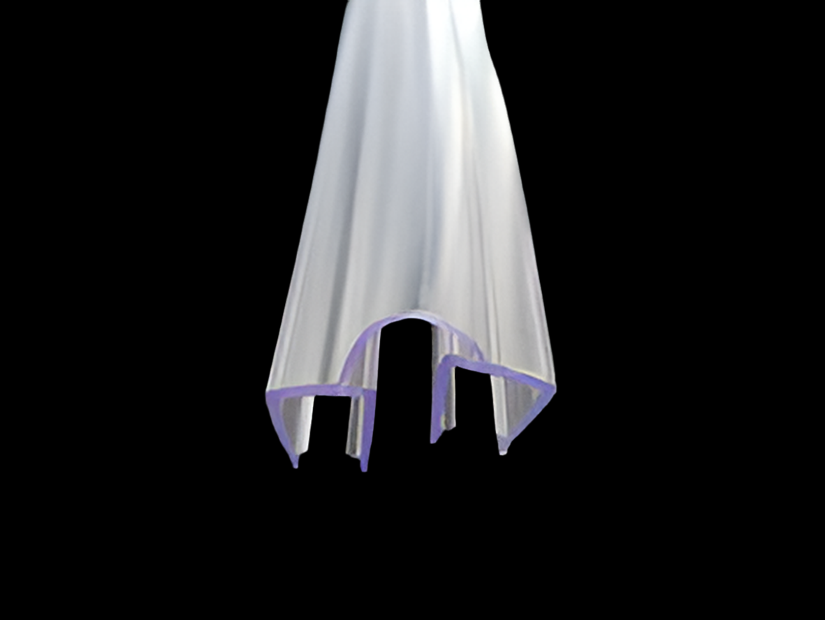 Verbindungsdichtung aufsteckbar Glas-Glas – Für 6 oder 8 mm Glas, Lücken bis 12 mm – Art.Nr. 006