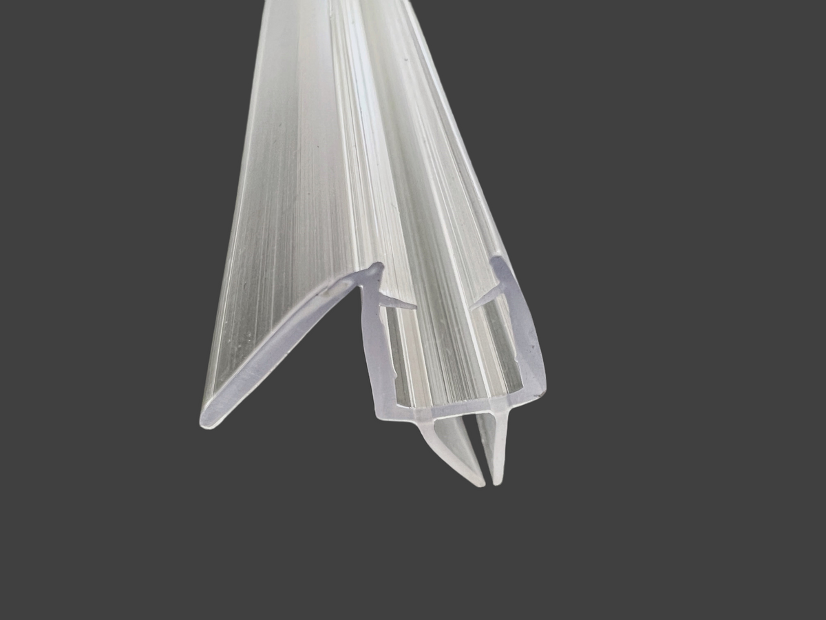 Duschdichtung mit doppelter Dichtlippe und Wasserabweiser – Für 6 oder 8 mm Glas – Art.Nr. 009B1