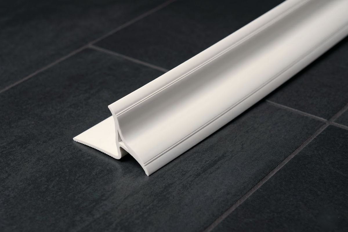 Fugenabdeckprofil PVC Weiß BP/25 – Duschwanne zu Wand