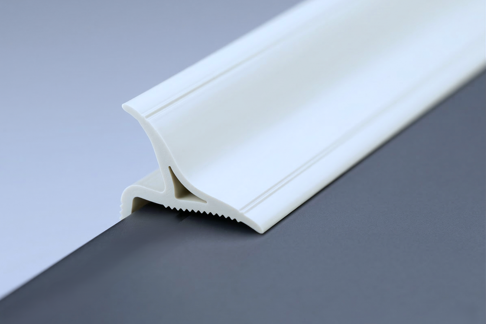 Fugenabdeckprofil BP/25 – PVC weiß, Duschwanne zur Wand