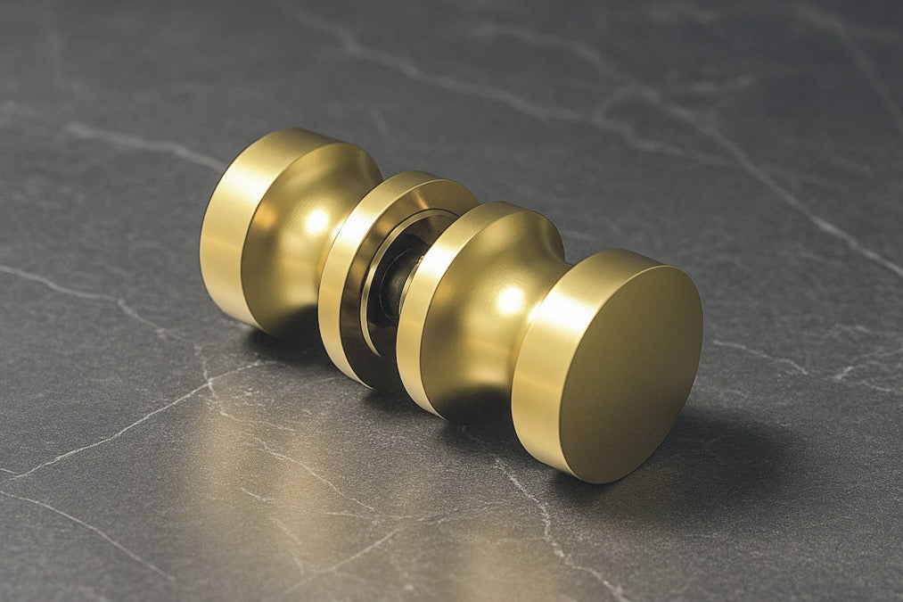 Duschtürgriff rund, Art.Nr. EUSDK1, goldfarbig