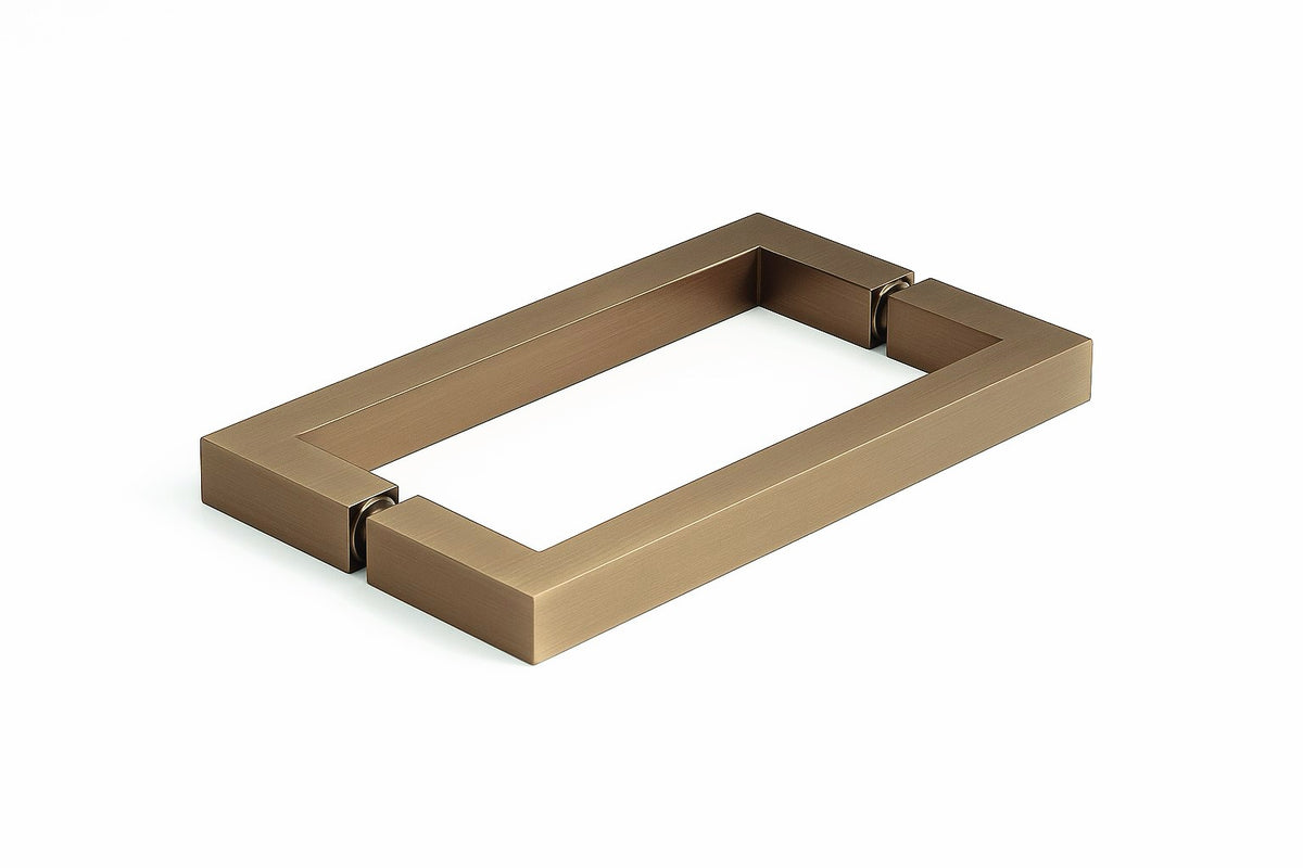 Duschgriff Stangengriff, 19 x 19 mm – Lochabstand 203 mm, Bronze gebürstet