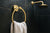 Handtuchring HOME – Eleganter Handtuchhalter aus gebürstetem Messing (Ø 170 mm)