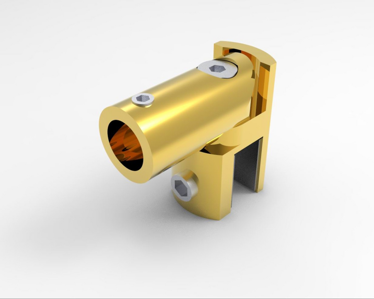 Drehbarer Glashalter für runde Stabilisierungsstange Ø 12 mm, Art.Nr. S1204