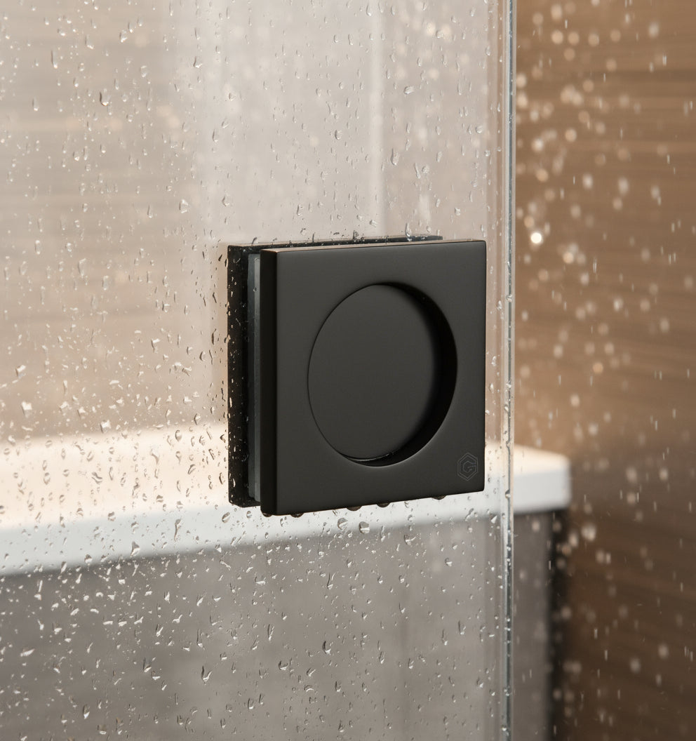 Griffmuschel – quadratisch, Edelstahl, zum Verschrauben, Ø 65/45 mm