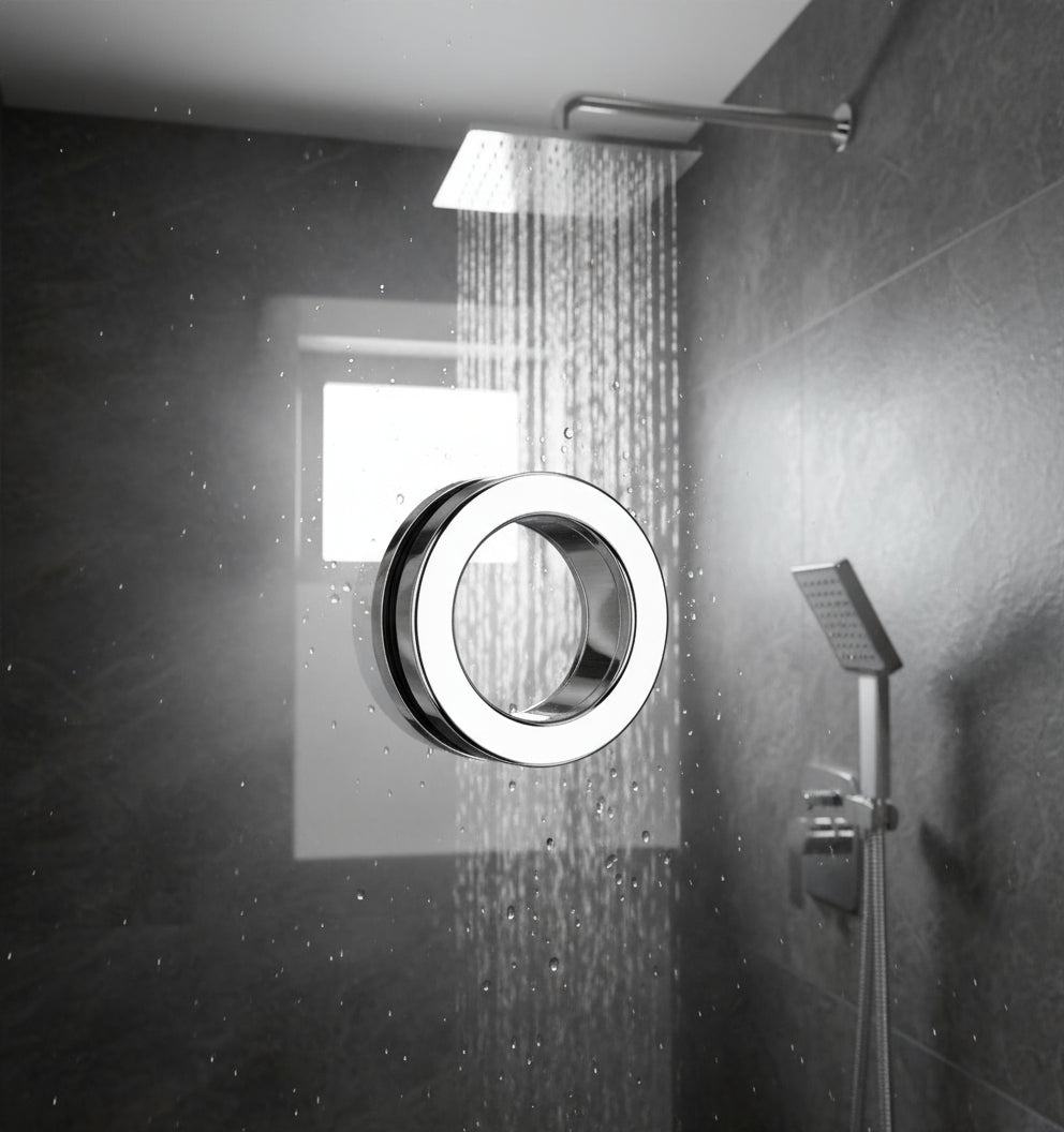 Griffmuschel – offen, rund, aus Edelstahl, zum Verschrauben