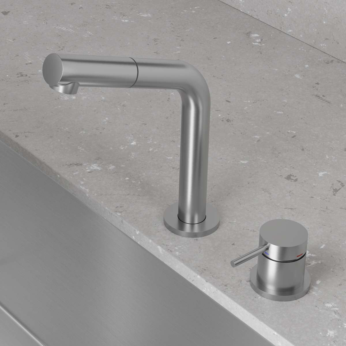 ScandTap Harmonized B2P Küchenarmatur, Edelstahl gebürstet, Originalfoto