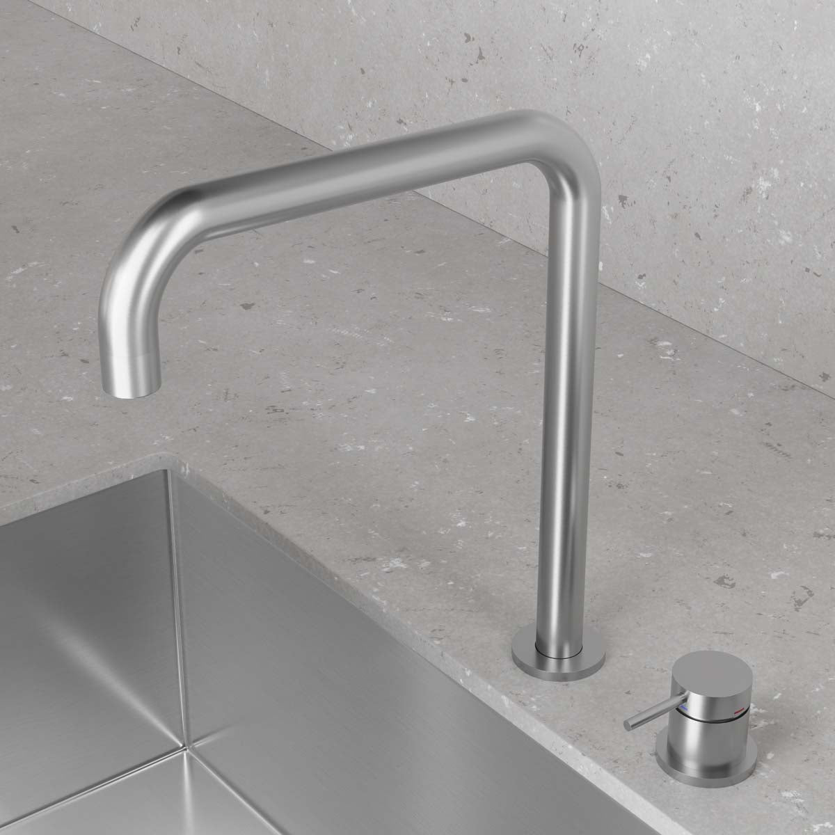 ScandTap Harmonized K2 Square Küchenarmatur, Edelstahl gebürstet, Originalfoto