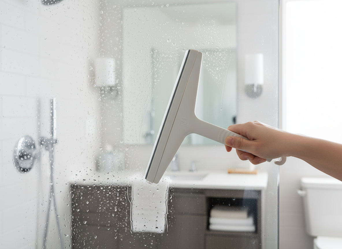 Duschabzieher Typ Riva mit weicher Abziehlippe – Made in Germany – Optional mit Haken – Art.Nr. 423310