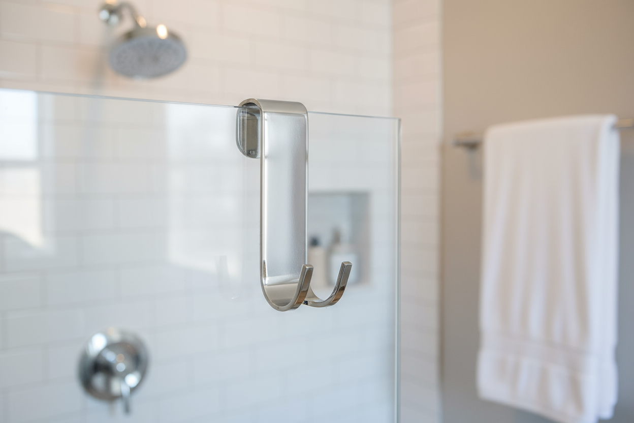 Smedbo Haken für rahmenlose Duschtrennwände; Höhe 95 mm, Chrom glanz, DK2111