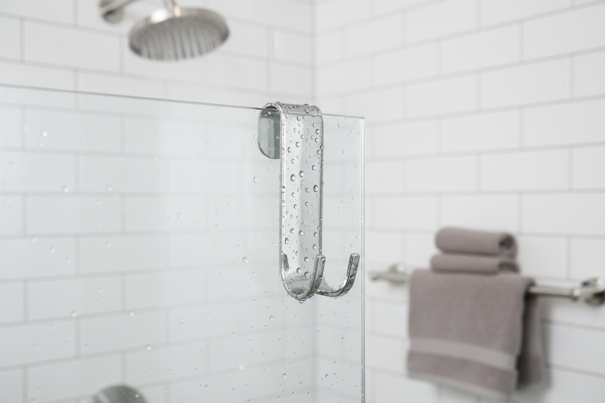 Smedbo Haken für rahmenlose Duschtrennwände; Höhe 95 mm, Chrom glanz, DK2111