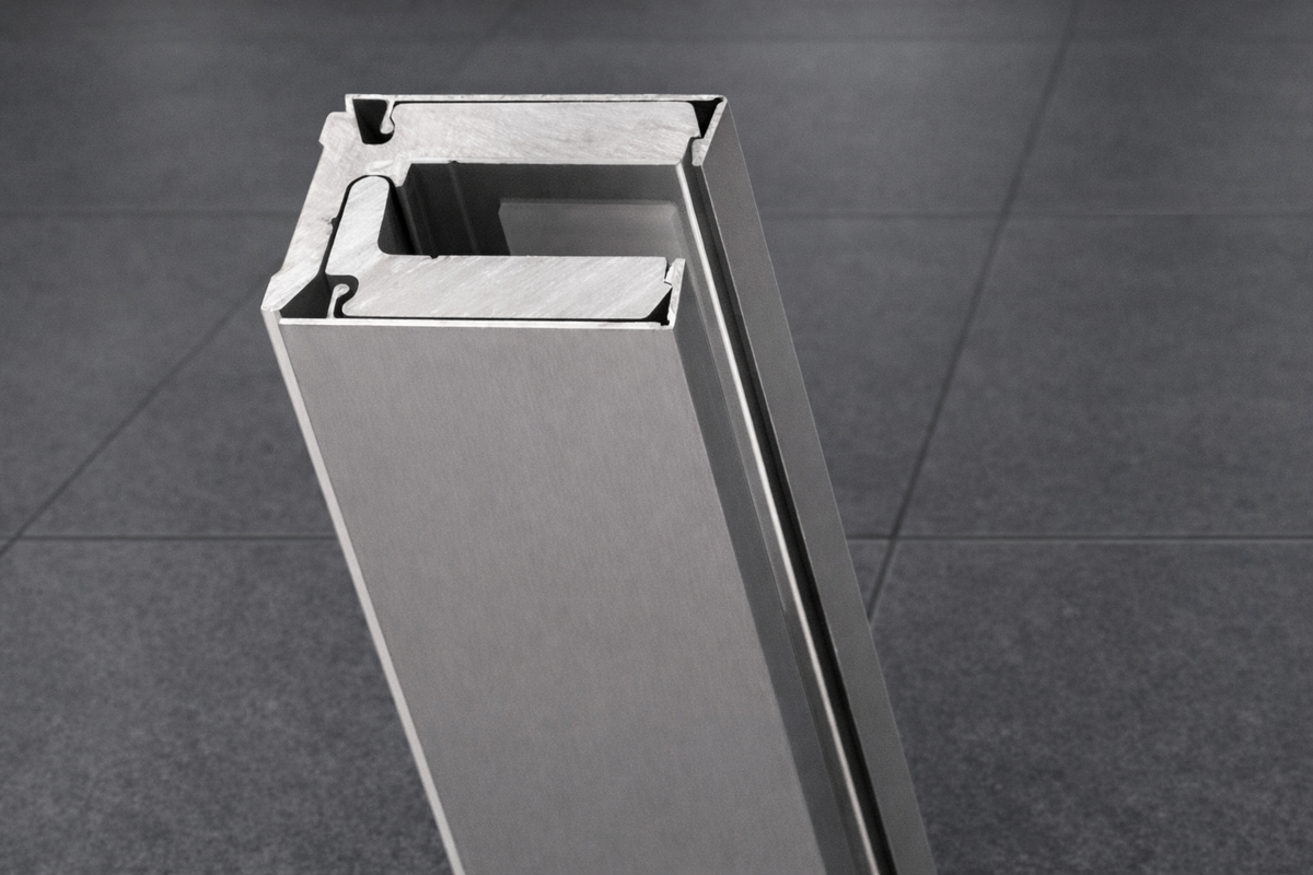 Klemmprofil-Set Typ CR mit Abdeckprofilen für 8 mm Glas – Inkl. 5 Glasklemmen – Art.Nr. EUMB