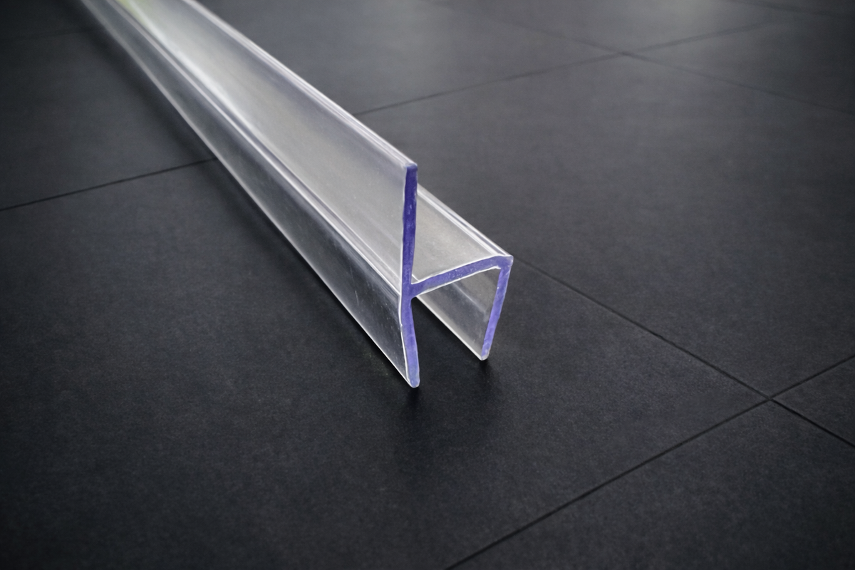 Polycarbonat-Dichtung mit harter Lippe 180° – Für 6, 8 oder 10 mm Glas – Art.Nr. S003A2